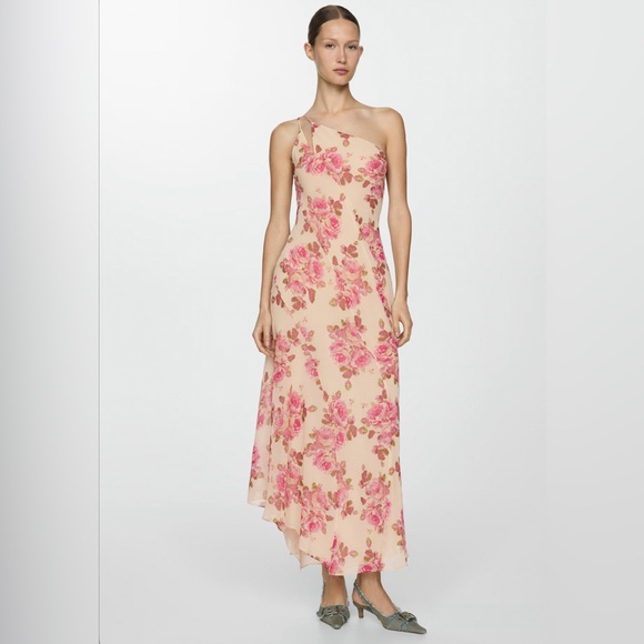 Mango Dresses & Skirts - NWT MANGO Selection Asymmetrical Floral Dress